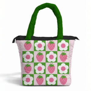 Puffy Bag Fresas & Flores
