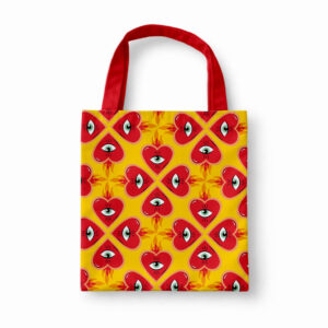 Totebag Corazón con llamas | bolso