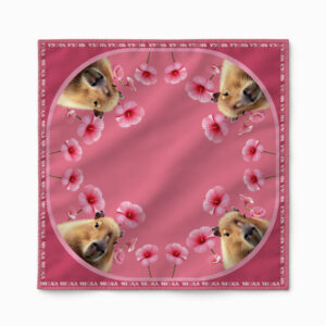 Pañoleta | Chigüiro Floral Rosa